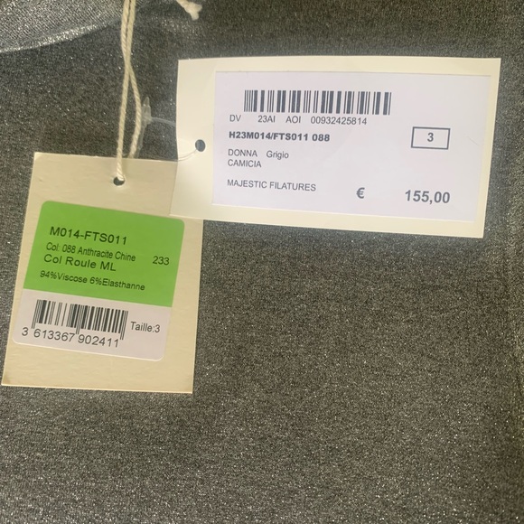 Majestic Filatures Metallic turtleneck - Picture 4 of 4